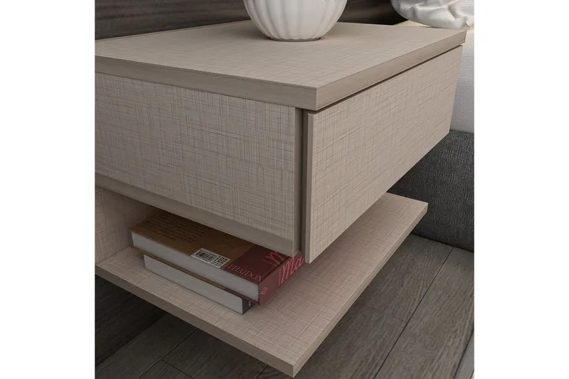 Telo Sängbord 45 cm - Beige - Products - Möbler - Bord & matgrupp - Avlastningsbord & sidobord - Sängbord & nattduksbord