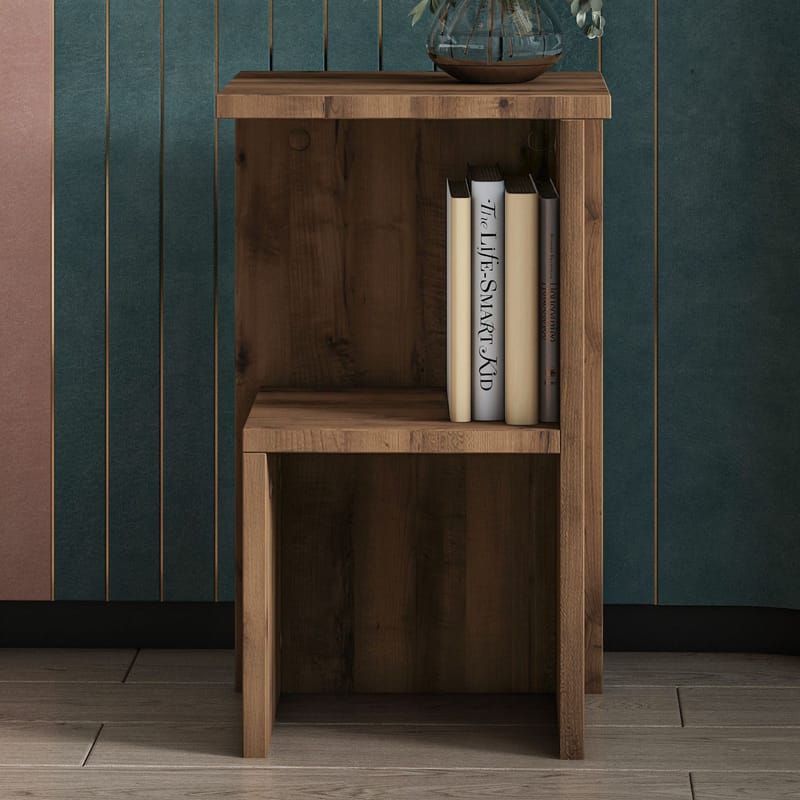 Tunel Nattduksbord 29,6x50x29,6 cm - antik valnöt - Products - Möbler - Bord & matgrupp - Avlastningsbord & sidobord - Sängbord & nattduksbord