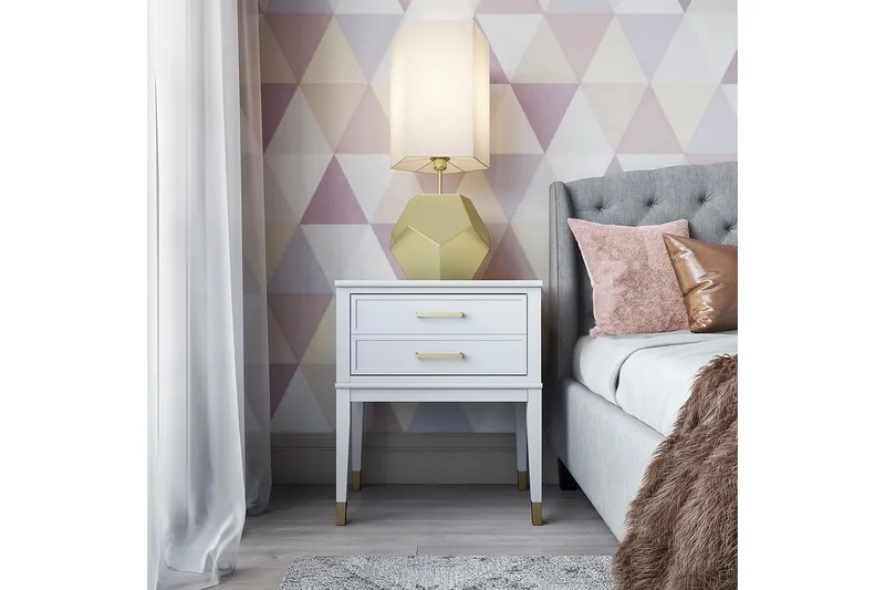 Westerleigh Sidobord 60 cm Vit - CosmoLiving - Products - Möbler - Bord & matgrupp - Avlastningsbord & sidobord - Brickbord & småbord