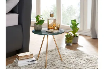 Wilhem Sidobord 38 cm Rund - Grön - Products - Möbler - Bord & matgrupp - Avlastningsbord & sidobord - Brickbord & småbord