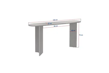 Yeno Konsollbord 150 cm - Vit - Products - Möbler - Bord & matgrupp - Avlastningsbord & sidobord - Konsolbord & hallbord