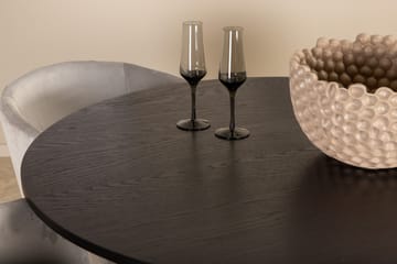 Bianca Matgrupp 110 cm Rund med 4 Berit stolar - Svart - Products - Möbler - Bord & matgrupp - Matgrupp