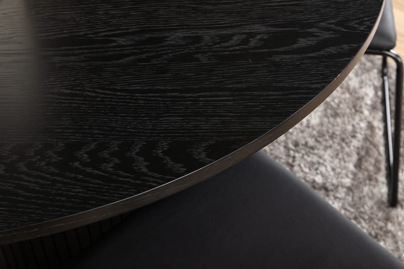 Bianca Matgrupp 110 cm Rund med 4 Kenth Stolar - Svart - Products - Möbler - Bord & matgrupp - Matgrupp