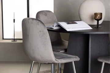 Bootcut Matgrupp 110 cm Rund med 4 Eva stolar - Svart - Products - Möbler - Bord & matgrupp - Matgrupp