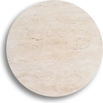 Bordsskiva Rund Ø85 cm - Travertin - Products - Möbler - Bord & matgrupp - Bordstillbehör - Illäggsskiva
