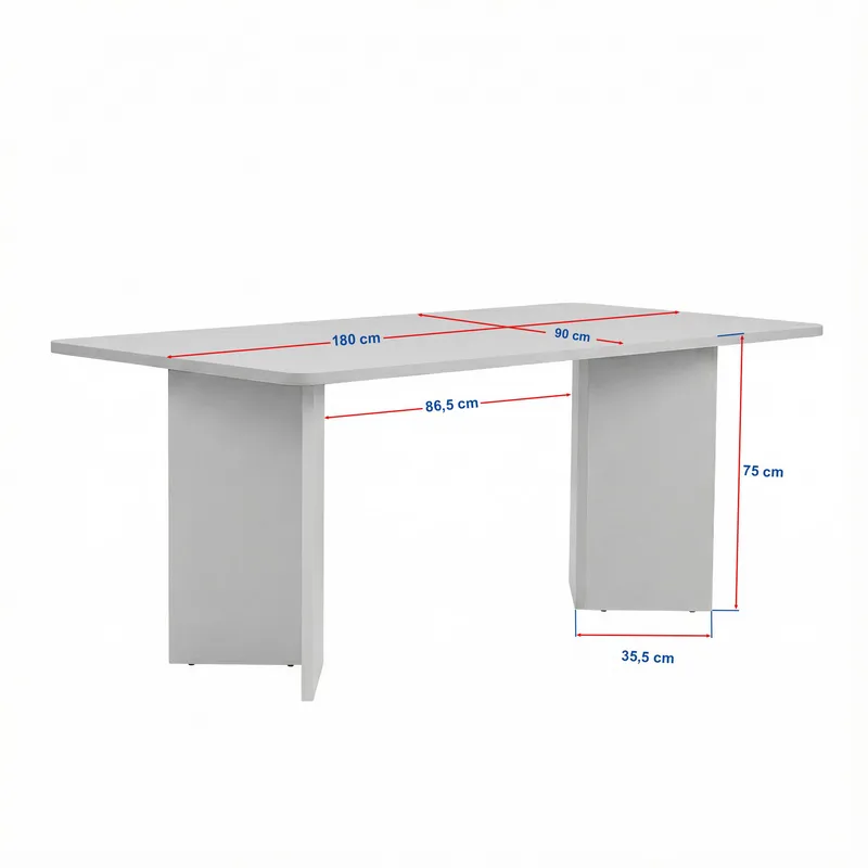 Cadron Matbord 180 cm Rektangulär - Valnöt - Products - Möbler - Bord & matgrupp - Matbord & köksbord