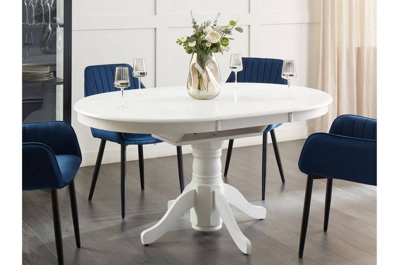 Cinnamon Matbord 106 cm Oval - Vit - Products - Möbler - Bord & matgrupp - Matbord & köksbord