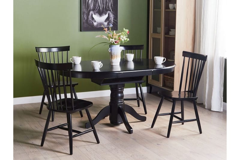 Cinnamon Matbord 106x74 cm Rund - Svart - Products - Möbler - Bord & matgrupp - Matbord & köksbord