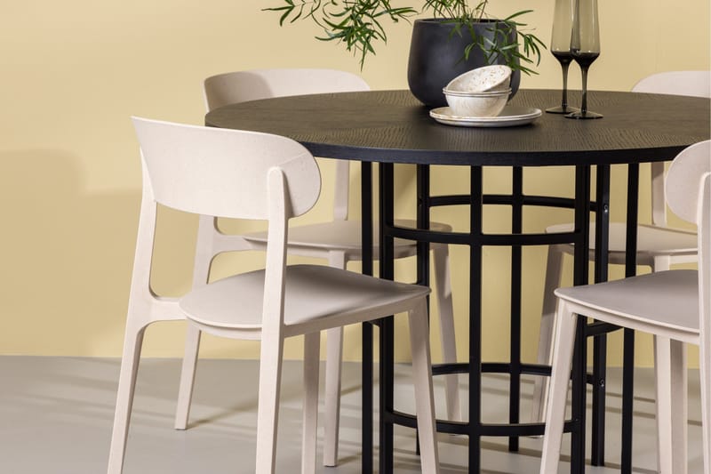 Copenhagen Matgrupp 115 cm Rund med 4 Åstol stolar - Beige - Products - Möbler - Bord & matgrupp - Matgrupp