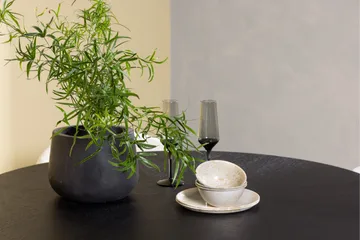 Copenhagen Matgrupp 115 cm Rund med 4 Chico Stolar - Svart - Products - Möbler - Bord & matgrupp - Matgrupp