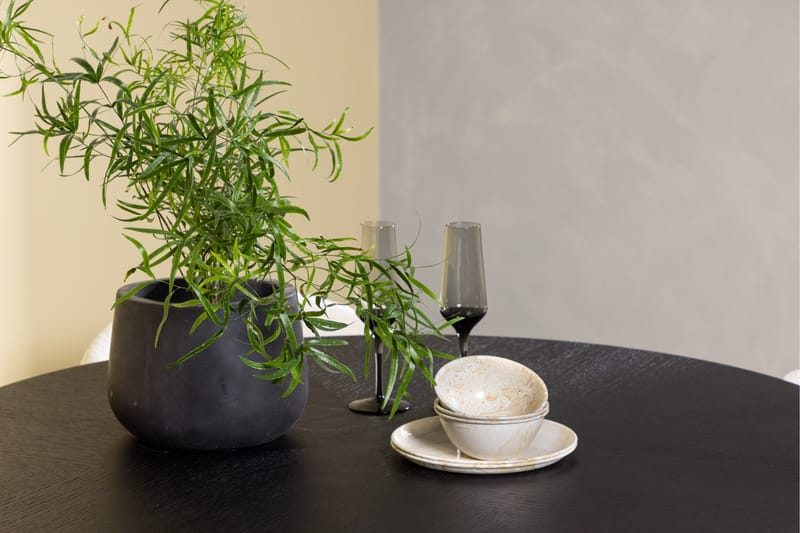 Copenhagen Matgrupp 115 cm Rund med 4 Chico Stolar - Svart - Products - Möbler - Bord & matgrupp - Matgrupp