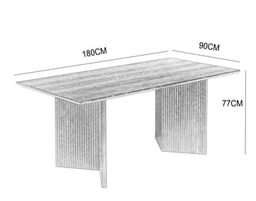 Crossby matbord 180x90 cm - Ek - Ek - Products - Möbler - Bord & matgrupp - Matbord & köksbord