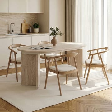 Dano Utdragbart Matbord 160-200 cm Oval - Travertin - Products - Möbler - Bord & matgrupp - Matbord & köksbord