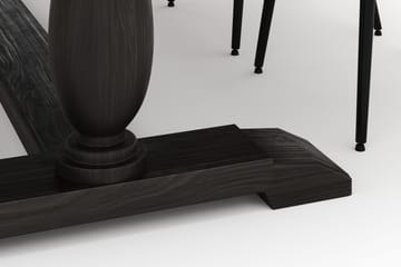 Dijon Matgrupp 200x100cm med 4 Alsarp Matstolar - Brun - Products - Möbler - Bord & matgrupp - Matgrupp