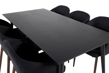 Dipp Matgrupp 180 cm Rektangulär med 6 Arch stolar - Svart - Products - Möbler - Bord & matgrupp - Matgrupp