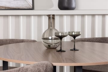 Durango Matgrupp 120 cm Rund med 4 Morning Stolar - Valnöt - Products - Möbler - Bord & matgrupp - Matgrupp