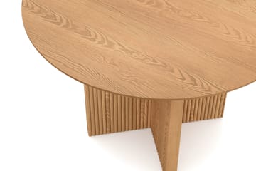 Edda Runt Matbord 110cm Fanér - Ek - Products - Möbler - Bord & matgrupp - Matbord & köksbord
