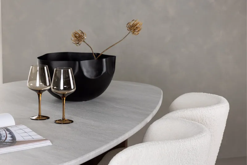 Edina Matgrupp 180 cm Oval med 4 Edina Stolar - Mocca - Products - Möbler - Bord & matgrupp - Matgrupp