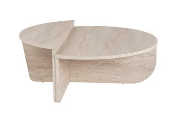 Georgette Soffbord 90 cm - Travertine - Products - Möbler - Bord & matgrupp - Soffbord
