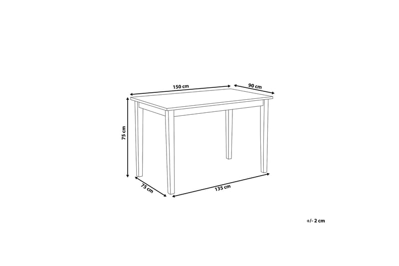Georgia Matbord 150 cm - Svart - Products - Möbler - Bord & matgrupp - Matbord & köksbord
