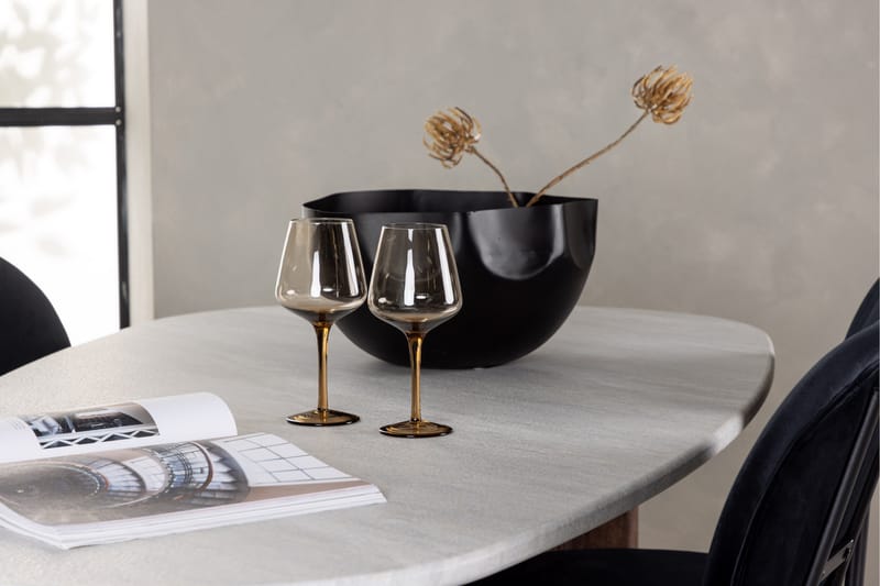 Grönvik Matgrupp 180 cm Oval med 4 Stella Stolar - Mocca - Products - Möbler - Bord & matgrupp - Matgrupp