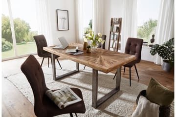 Gulshan Matbord 200 cm - Brun/Silver - Products - Möbler - Bord & matgrupp - Matbord & köksbord