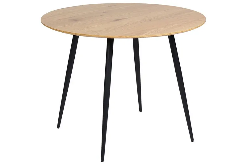 Habbe Matbord 100 cm Rund - Ljusbrun/Svart - Products - Möbler - Bord & matgrupp - Matbord & köksbord