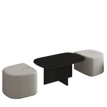 Hu Soffbordsset 90x42,9x45 cm - Svart - Products - Möbler - Bord & matgrupp - Soffbord