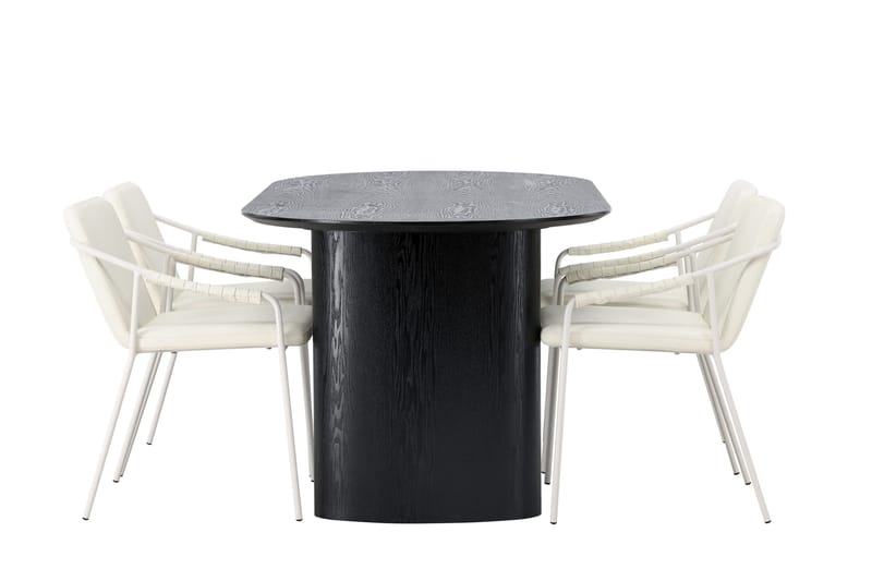 Isolde Matgrupp 180 cm Oval med 4 Tvista stolar - Beige - Products - Möbler - Bord & matgrupp - Matgrupp