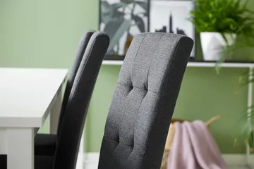 Jasmin Matgrupp 180 cm Rektangulärt matbord med 6 st Viktor Matstolar - Vit / Mörkgrå - Products - Möbler - Bord & matgrupp - Matgrupp