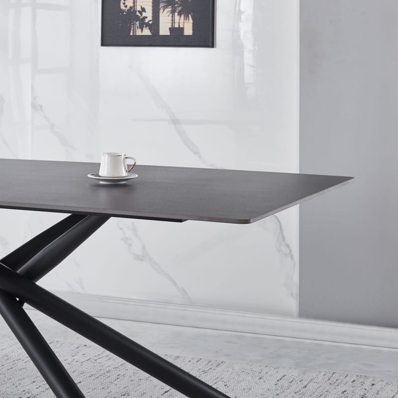 Jupiter matbord i sintrad sten - 180x90 cm - Grå betong - Grå betong - Products - Möbler - Bord & matgrupp - Matbord & köksbord