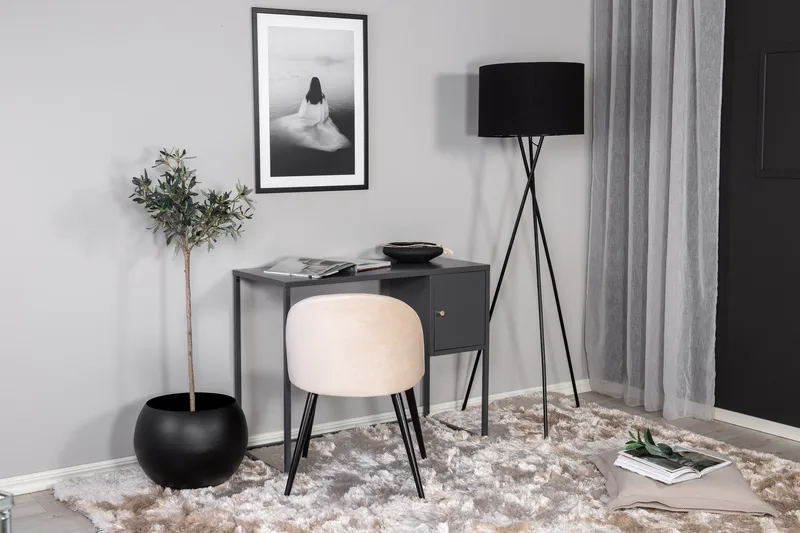 Bakal Skrivbord 95 cm med Förvaring Skåp - Ljusgrå - Products - Möbler - Bord & matgrupp - Kontorsbord - Datorbord