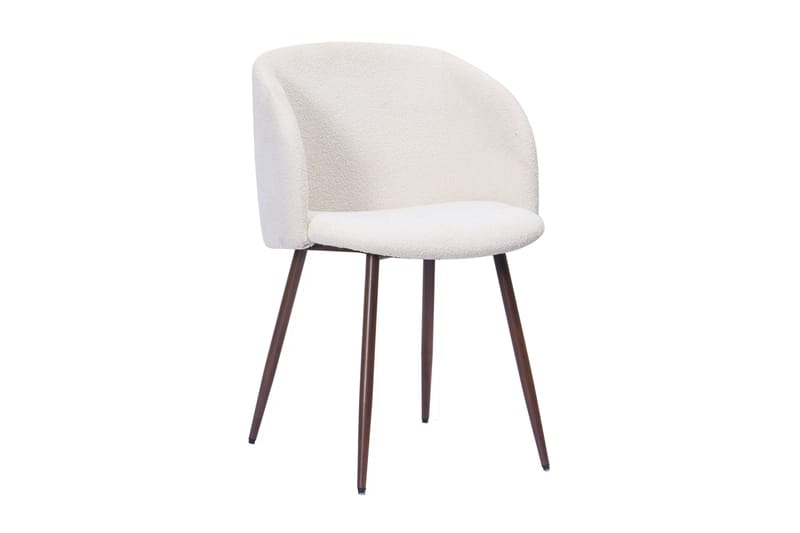 Kopparbo Matbord 200-260 cm Förlängningsbart med 8 Greya Matstolar med armstöd - Svart / Vit Bouclé / Metallben Valnöt - Products - Möbler - Bord & matgrupp - Matgrupp