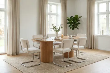 Kopparbo Matbord Oval 180x90 cm Fanér - Ek - Products - Möbler - Bord & matgrupp - Matbord & köksbord