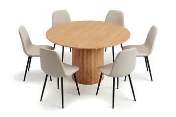 Beige/Metallben Svart - Mörkbrun