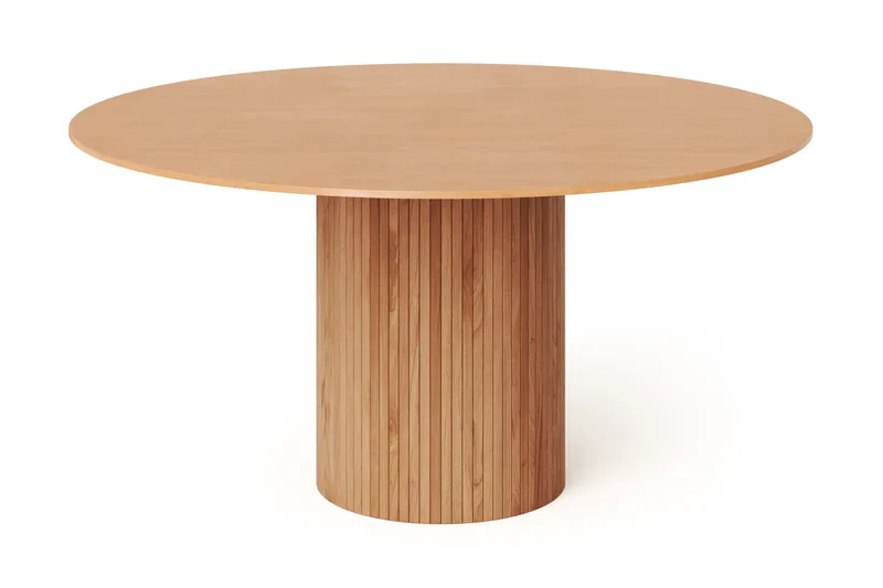 Kopparbo Runt Matbord 150 cm Fanér - Ek - Products - Möbler - Bord & matgrupp - Matbord & köksbord