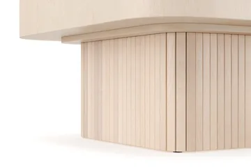 Kopparbo Soffbord 80 cm - Ljust vitlaserat ekträ - Products - Möbler - Bord & matgrupp - Soffbord