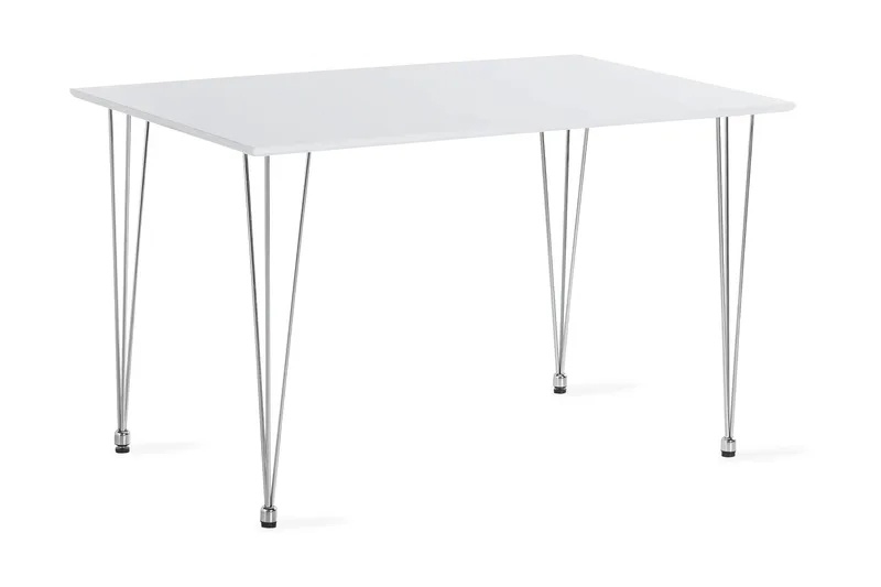 Kronblom Matbord 120 cm +  4 st Nibe stol svart med ek ben - Vit/Svart - Products - Möbler - Bord & matgrupp - Matgrupp