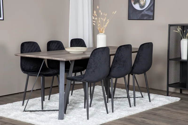 Malvina Matgrupp 180 cm + 6 st Ypas Matstolar - Products - Möbler - Bord & matgrupp - Matgrupp