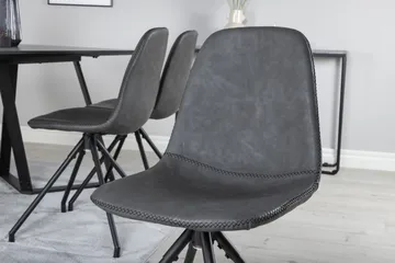 Marina Matgrupp 180 cm Rektangulär med 6 Polar stolar - Svart - Products - Möbler - Bord & matgrupp - Matgrupp