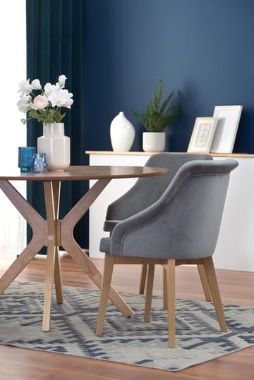 Matbord Ø120 cm ekfanèr - Rio - Ek - Products - Möbler - Bord & matgrupp - Matbord & köksbord