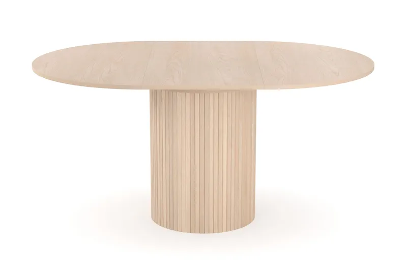 Kopparbo Ljust Runt Matbord 106 cm Förlängningsbart med illäggsskiva - Vitlaserat Ek / Trä - Products - Möbler - Bord & matgrupp - Matbord & köksbord