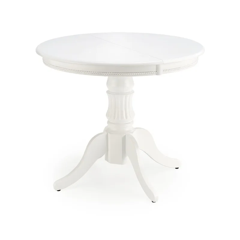 Matbord med butterfly skiva 90-124 cm vit - Dana, Vit