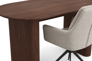 Noira Matgrupp rektangulärt 180 cm Valnöt med 6 Torsby Matstolar - Valnöt - Products - Möbler - Bord & matgrupp - Matgrupp