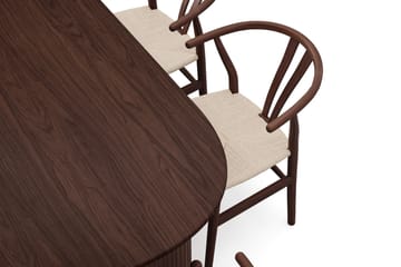 Noira Matgrupp rektangulärt 220 cm Valnöt med 6 Dastoori Matstolar - Valnöt - Products - Möbler - Bord & matgrupp - Matgrupp