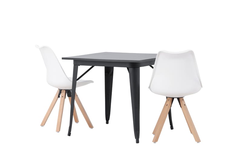 Ochovi Matgrupp  80 cm Rektangulär med 2 Zeno stolar - Svart - Products - Möbler - Bord & matgrupp - Matgrupp