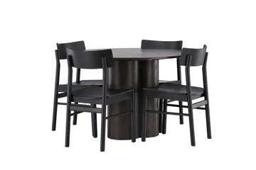 Olivia Matgrupp + 4 stolar - Mocca - Products - Möbler - Bord & matgrupp - Matgrupp