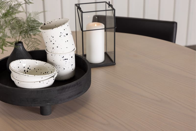 Olivia Matgrupp 110 cm Rund med 4 Kenth Stolar - Svart - Products - Möbler - Bord & matgrupp - Matgrupp