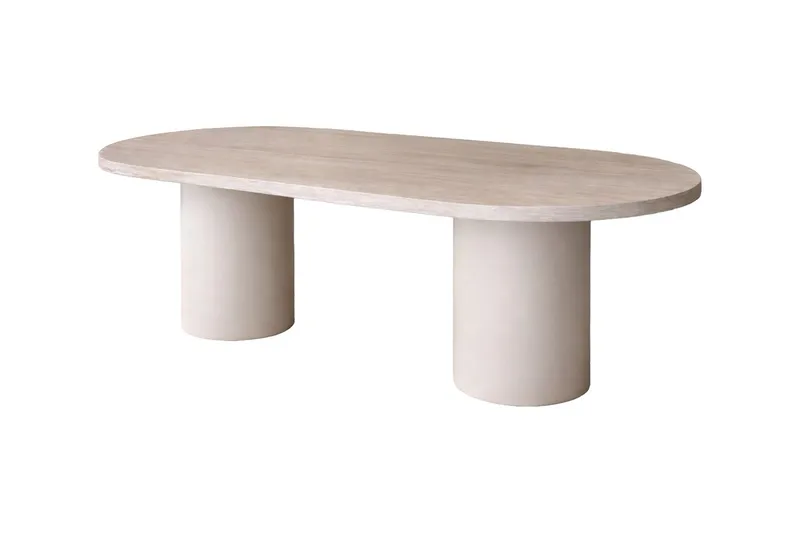 Ovalt Matbord Narvik 200 cm - Beige - Products - Möbler - Bord & matgrupp - Matbord & köksbord