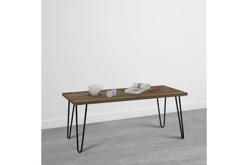 Owen Soffbord 107 cm Valnötsbrun/Svart - Dorel Home - Products - Möbler - Bord & matgrupp - Soffbord